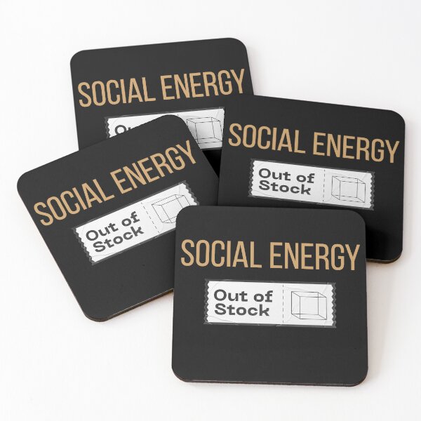 Item preview, Social Energy Out of Stock – Social Battery Humor Shirt designed and sold by HubCreates.