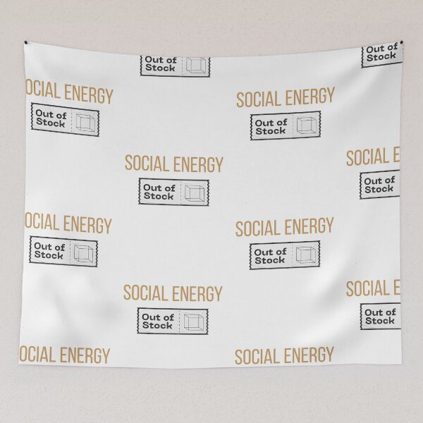 Item preview, Social Energy Out of Stock – Social Battery Humor Shirt designed and sold by HubCreates.