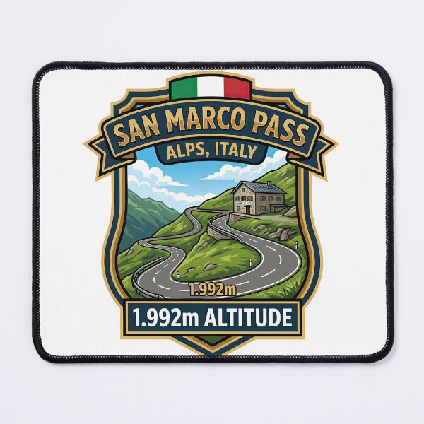 Item preview, San Marco Pass – Passo San Marco – High Mountain Motorcycle Pass designed and sold by enzoade.