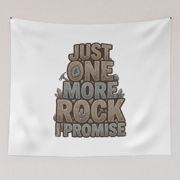 Item preview, Just One More Rock Typography designed and sold by SignumShop.