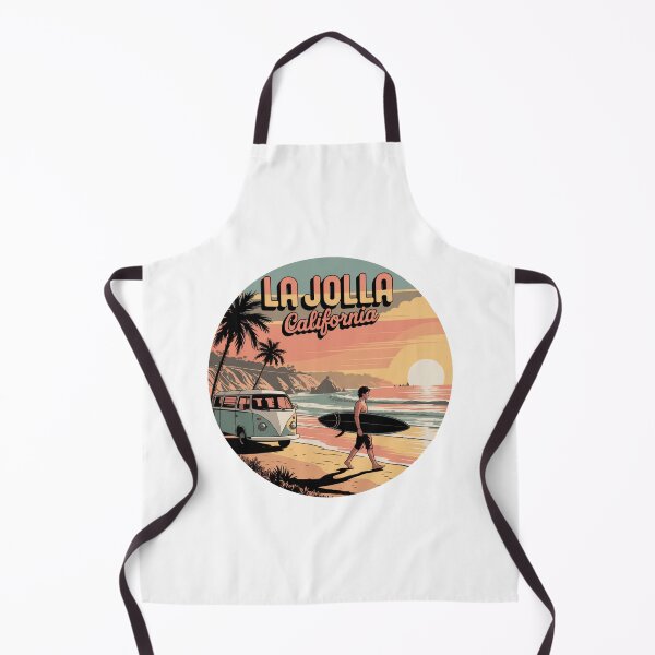 Item preview, La Jolla California Retro Surf Sunset - Vintage Beach Circle Illustration designed and sold by CircinusStore.
