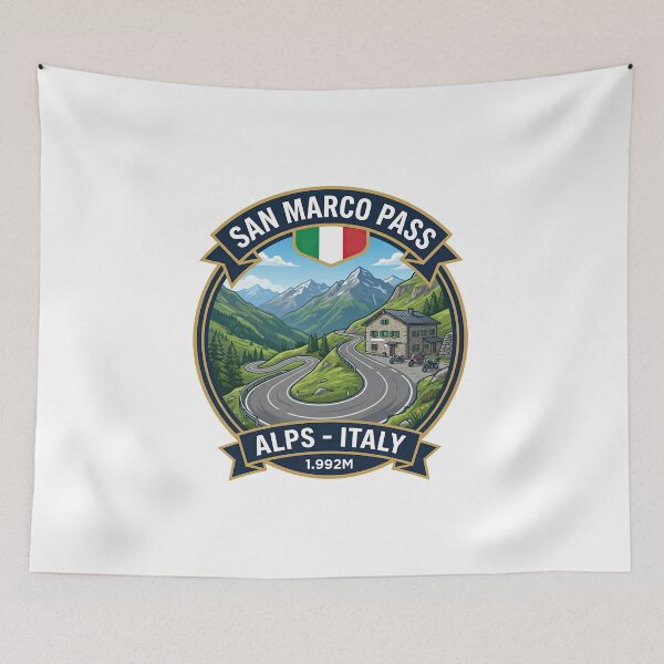 Item preview, San Marco Pass – Passo San Marco – Italian Alps Motorcycle Road designed and sold by enzoade.