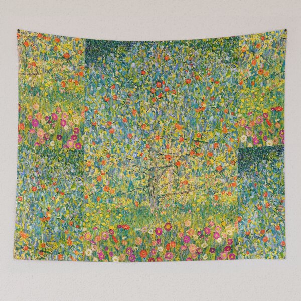 Item preview, Apple Tree by Gustav Klimt: Lush Orchard Fine Art Poster designed and sold by artofuniverse.