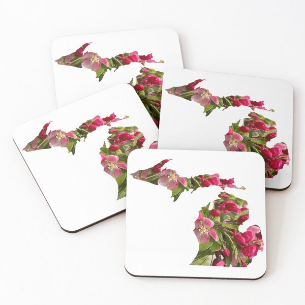Item preview, Michigan, The Great Lake State | pink cherry blossoms  designed and sold by hollycooper.