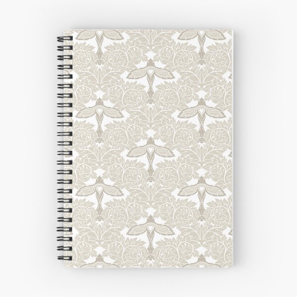 Item preview, Arts and Crafts Acanthus Damask with Dove - Warm Earthy Beige designed and sold by dreamprint.