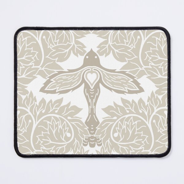 Item preview, Arts and Crafts Acanthus Damask with Dove - Warm Earthy Beige designed and sold by dreamprint.