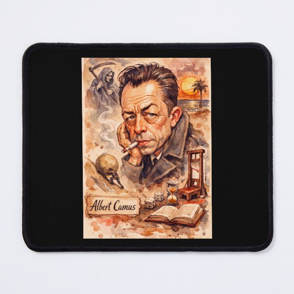 Item preview, Albert Camus designed and sold by Sarcastic designs.