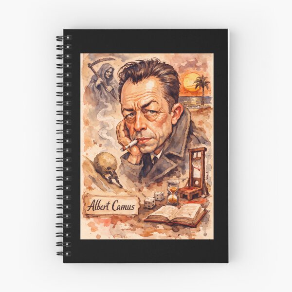 Item preview, Albert Camus designed and sold by Sarcastic designs.
