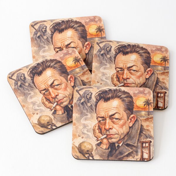 Item preview, Albert Camus designed and sold by Sarcastic designs.