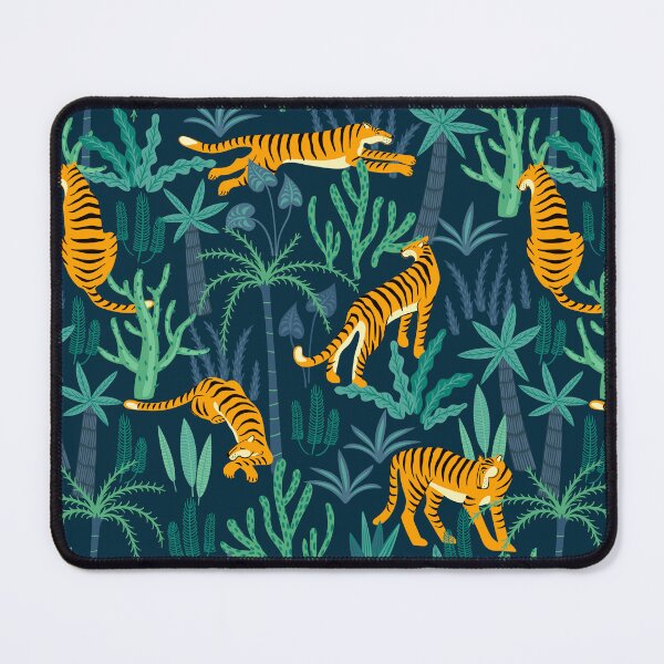 Item preview, Miami maximalist style tiger pattern decorative jungle tropical vibe designed and sold by PG Illustration.