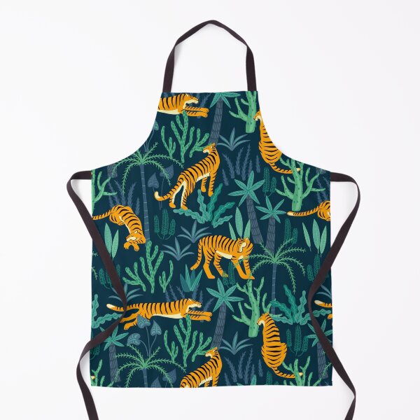 Artikelvorschau, Miami-Maximalismus-Stil, Tigermuster, dekoratives Dschungel-Tropen-Flair entworfen und verkauft von PG Illustration.