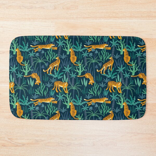 Item preview, Miami maximalist style tiger pattern decorative jungle tropical vibe  designed and sold by PG Illustration.