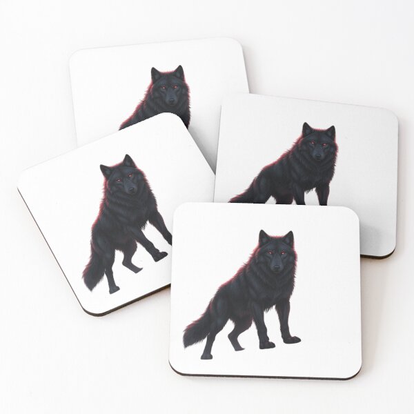 Item preview, Dark Fantasy Alpha Wolf Under Blood Moon – Gothic Wildlife Art designed and sold by NeoTeeFusion.