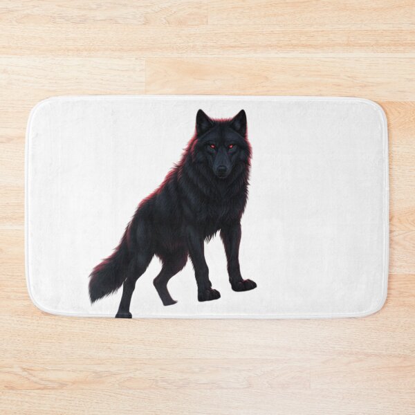 Item preview, Dark Fantasy Alpha Wolf Under Blood Moon – Gothic Wildlife Art designed and sold by NeoTeeFusion.