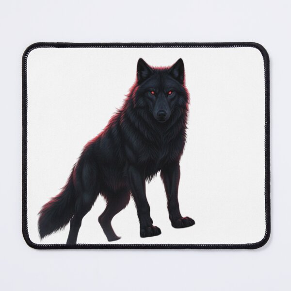 Item preview, Dark Fantasy Alpha Wolf Under Blood Moon – Gothic Wildlife Art designed and sold by NeoTeeFusion.