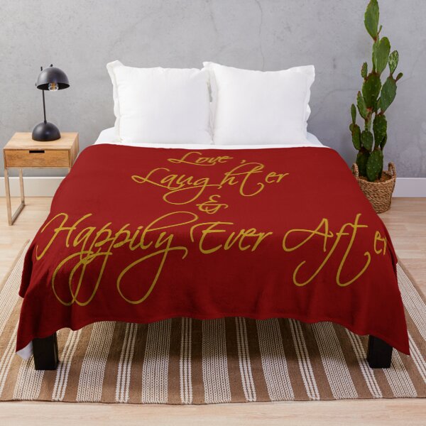 Item preview, Love Laughter And Happily Ever After Romantic Quote designed and sold by taiche.