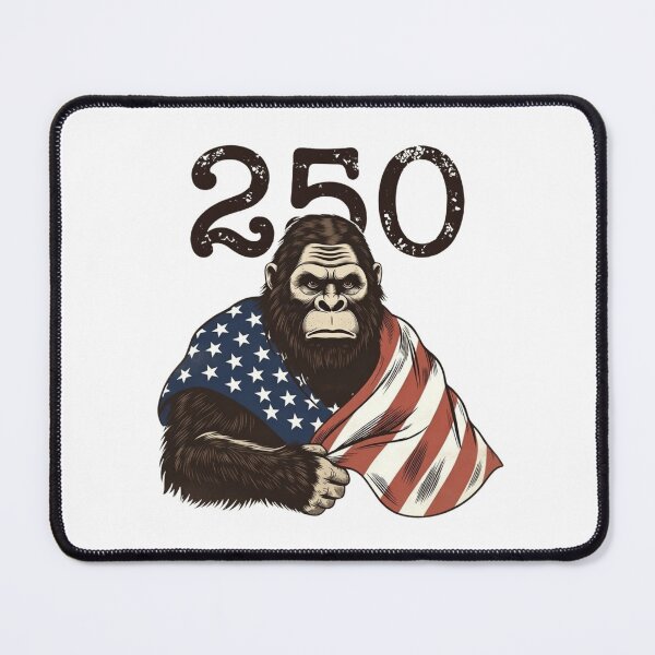 Item preview, 250 American Flag Bigfoot Patriot Sasquatch designed and sold by GrumpySableye.