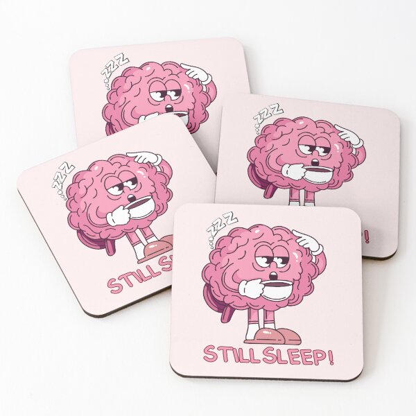 Item preview, Sleepy Brain with Coffee – Still Sleep Funny Art designed and sold by Ink & Soul.