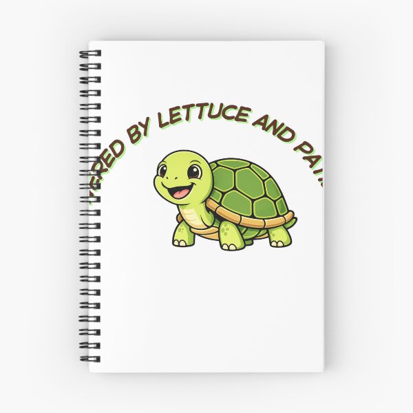 Item preview, Powered by Lettuce and Patience – Funny Tortoise Cartoon Design designed and sold by byrencsi.