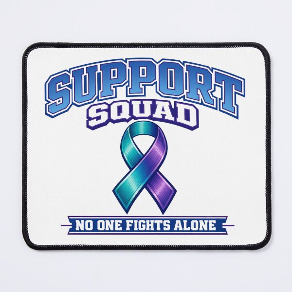 Item preview, Support Squad Awareness Shirt, No One Fights Alone Tee, Cancer Support Team, Family Awareness Ribbon, Chronic Illness Gift designed and sold by Zion by Carvalho.