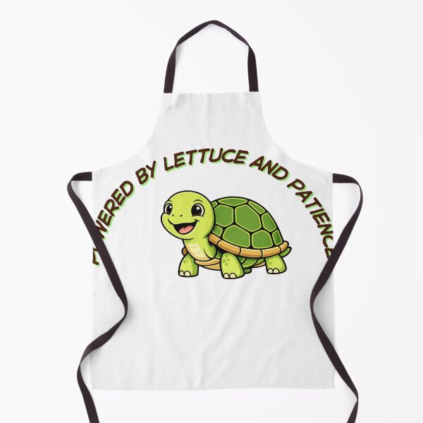 Item preview, Powered by Lettuce and Patience – Funny Tortoise Cartoon Design designed and sold by byrencsi.