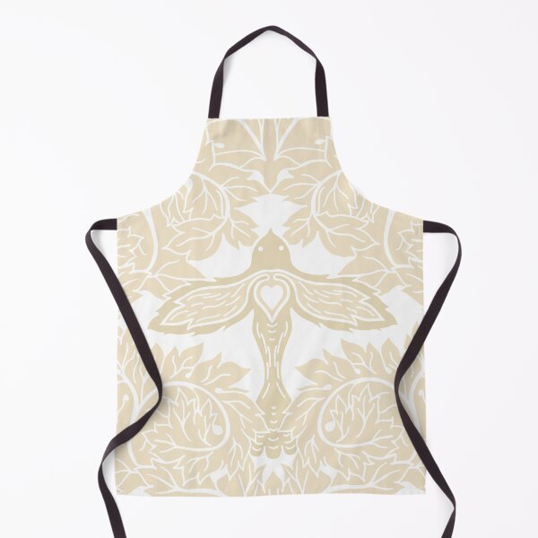 Item preview, Arts and Crafts Acanthus Damask with Dove - Light Warm Yellow designed and sold by dreamprint.