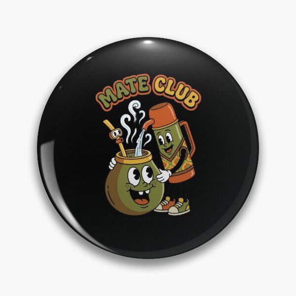 Item preview, Mate Club - Retro Cartoon Yerba Mate & Thermos Friends designed and sold by flamini.