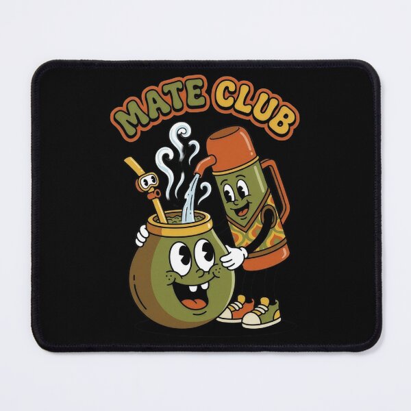 Item preview, Mate Club - Retro Cartoon Yerba Mate & Thermos Friends designed and sold by flamini.