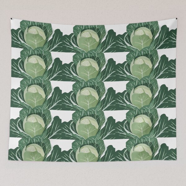 Item preview, minimalist abstract cabbage artwork designed and sold by allkindsofk.