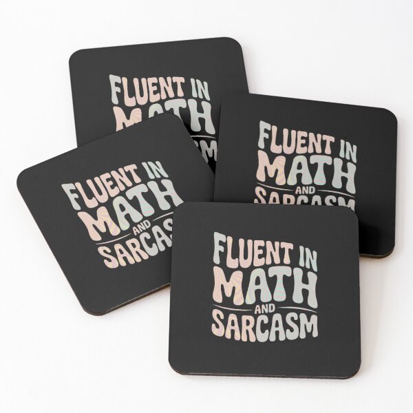 Item preview, Fluent in Math and Sarcasm  Nerdy Teacher Humor designed and sold by DigitaldeligArt.