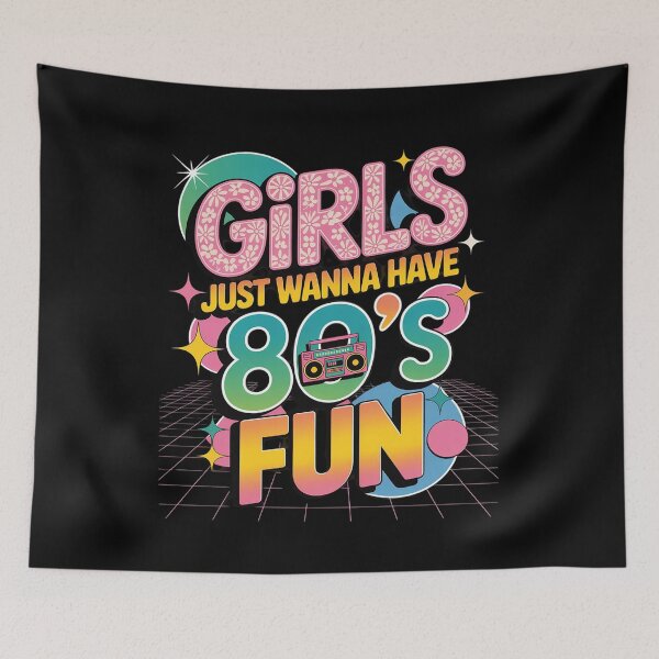 Item preview, 80’s Girls Just Wanna Have Fun Party Women 1 designed and sold by angolinnArt.