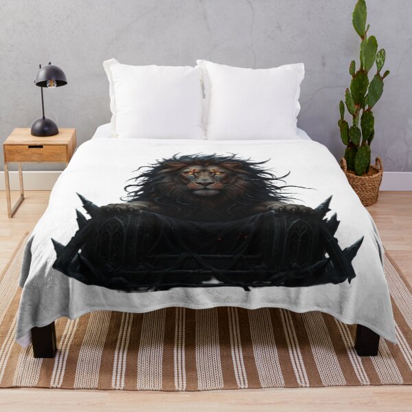 Item preview, Dark Fantasy Lion King – Royal Gothic Wildlife Art designed and sold by NeoTeeFusion.