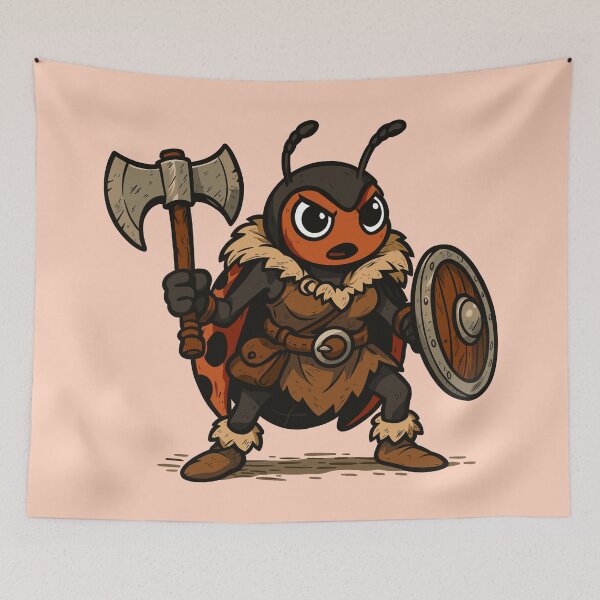 Item preview, Barbarian Ladybug designed and sold by Ghost on Toast.