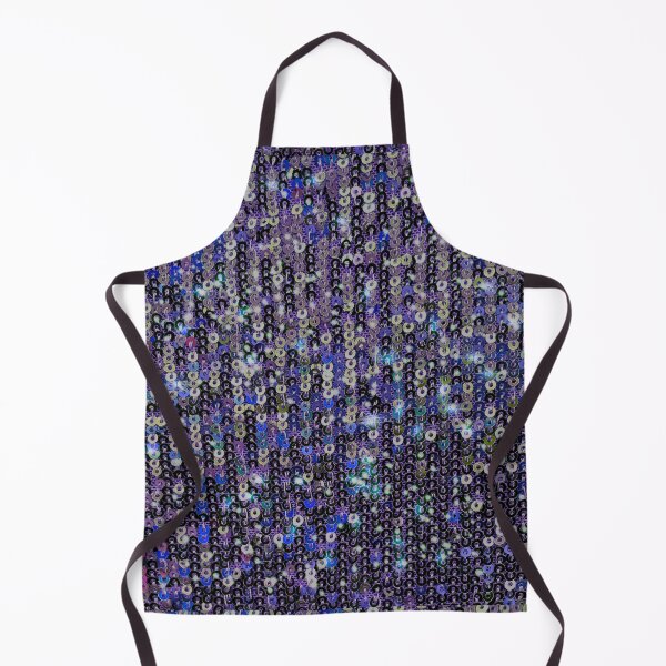 Item preview, Deep blue purple sequins, festive party vibe sparking blue purple black glitter pattern  designed and sold by hollycooper.