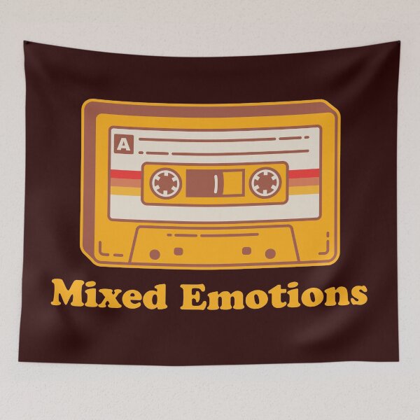 Item preview, Retro Cassette Tape – Mixed Emotions Tee designed and sold by FreshyStudios.