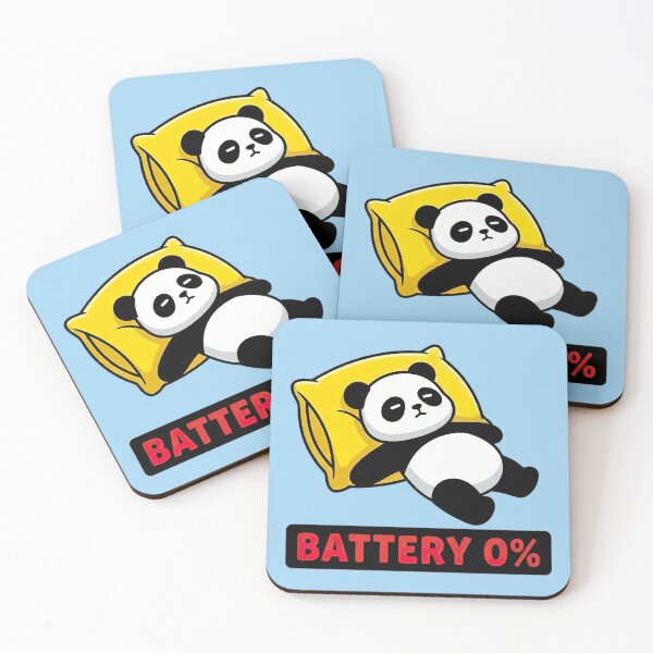 Item preview, Tired Panda Battery 0 Percent designed and sold by WildCute.