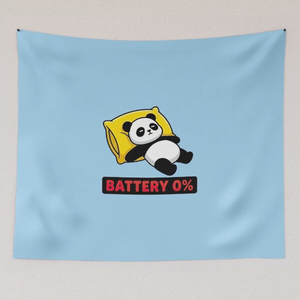 Item preview, Tired Panda Battery 0 Percent designed and sold by WildCute.