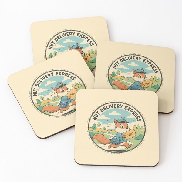 Item preview, Retro Squirrel Postman Express – 1960s Vintage Animation Style designed and sold by VisualRotaStudio .