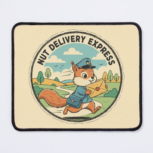 Item preview, Retro Squirrel Postman Express – 1960s Vintage Animation Style designed and sold by VisualRotaStudio .