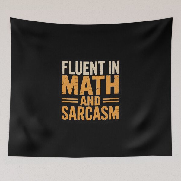 Item preview, Fluent in Math and Sarcasm Teacher day designed and sold by DigitaldeligArt.