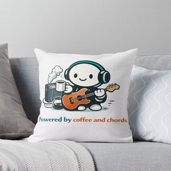 Item preview, Powered by coffee and chords designed and sold by ChaosInNumbers.