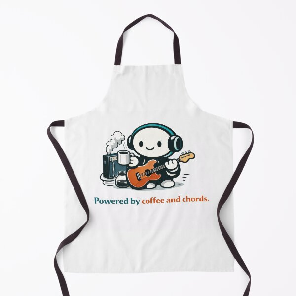 Item preview, Powered by coffee and chords designed and sold by ChaosInNumbers.