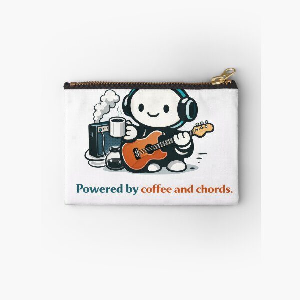 Item preview, Powered by coffee and chords designed and sold by ChaosInNumbers.