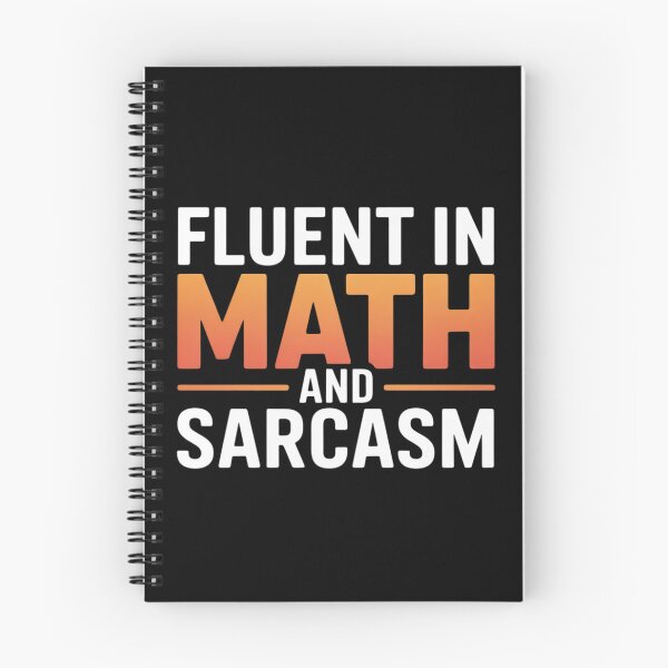 Item preview, fluent in math and sarcasm teacher designed and sold by DigitaldeligArt.