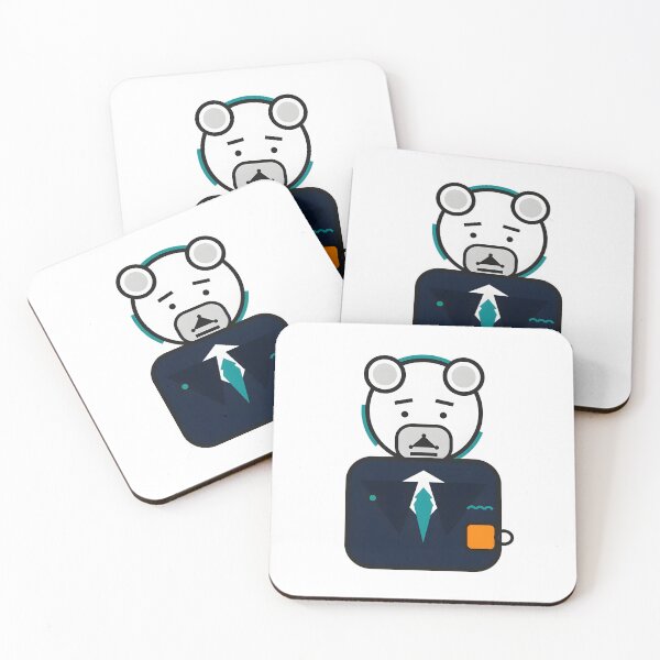 Item preview, Business bear with coffee designed and sold by AggAverse.