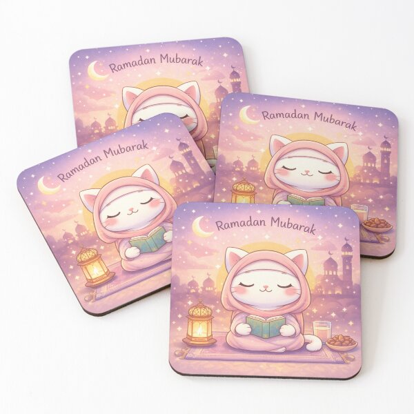 Artikelvorschau, Lumi – Süße Katze – Ramadan-Frieden entworfen und verkauft von Mochi Studio.