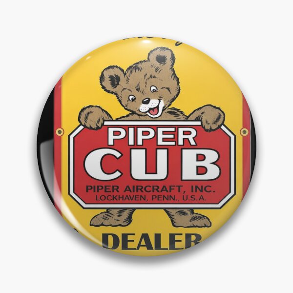 Item preview, piper cub dealer vintage sign art lockhaven Pennsylvania designed and sold by PilotandPlane.