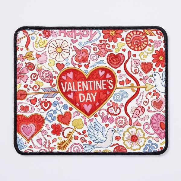Item preview, Embroidered Love: Vibrant Valentine Stitched Pattern designed and sold by Jchan24.