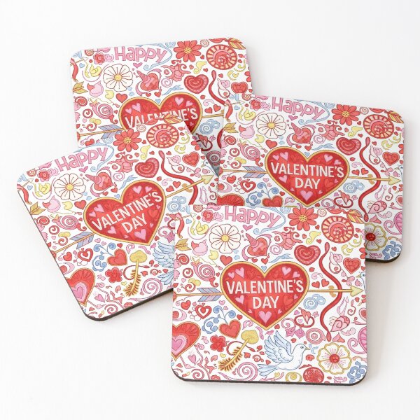 Item preview, Embroidered Love: Vibrant Valentine Stitched Pattern designed and sold by Jchan24.
