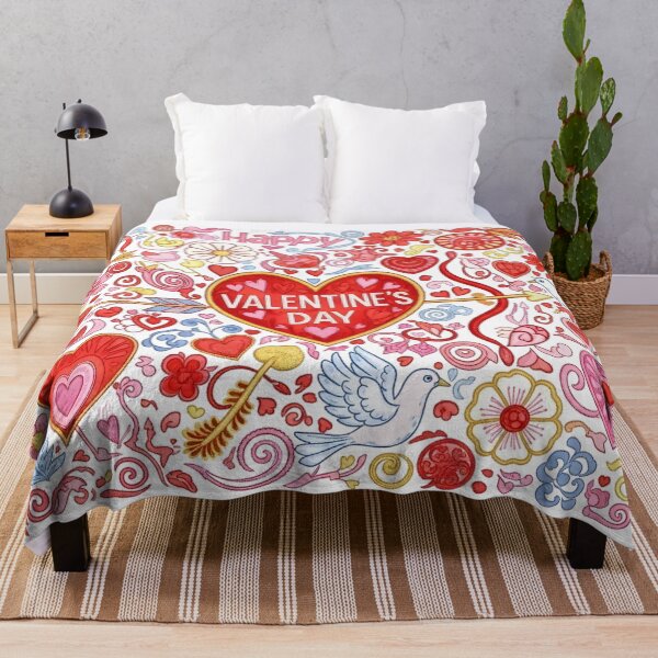 Item preview, Embroidered Love: Vibrant Valentine Stitched Pattern designed and sold by Jchan24.